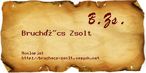 Bruchács Zsolt névjegykártya