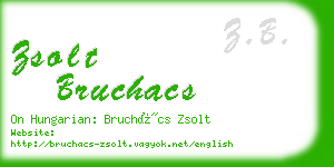 zsolt bruchacs business card